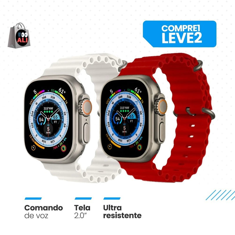 PROMOÇÃO COMBO: Compre 1 e leve 2:  Smartwatch IWO 16 Serie 8 Ultra