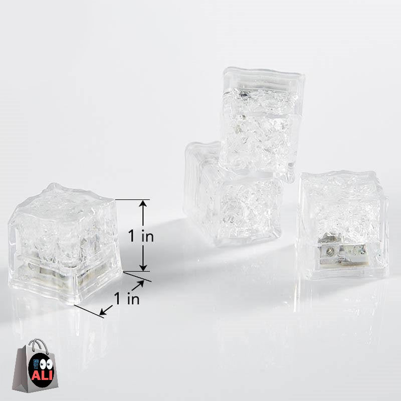 12 Peças de Jogo de Cubos de Gelos de LED com Ativação por Água!
